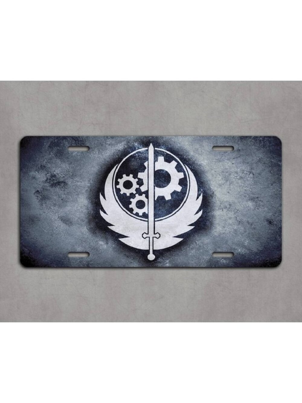 Brotherhood Of Steel License Plate 6x12 | Aluminum UV Treated | Graphic Plates
